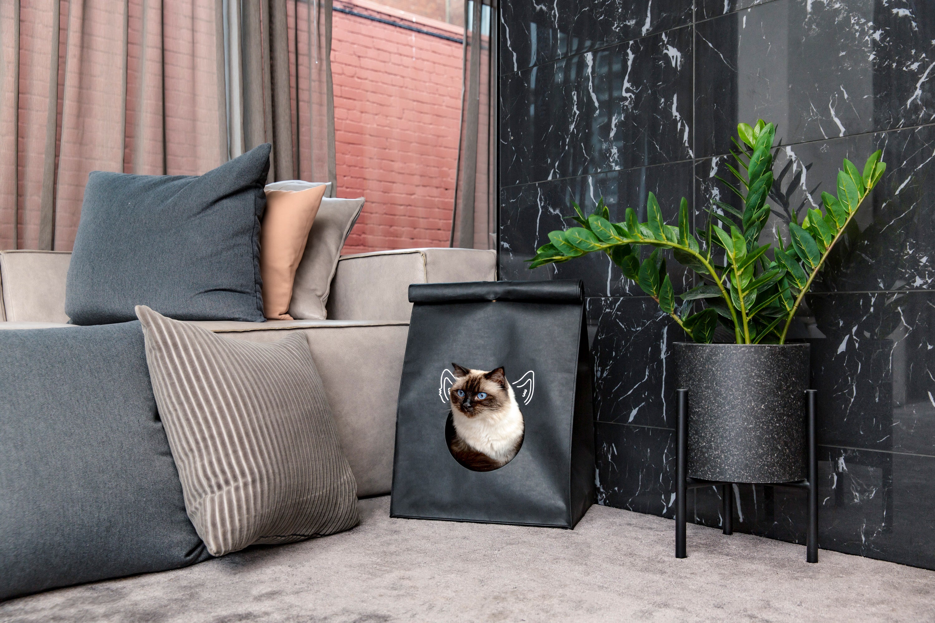 Kosy Cat Bag - Loaf Lair - Midnight Black - Keepet Kosy